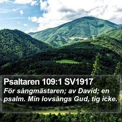 Psaltaren 109:1 SV1917 Bible Verse Image