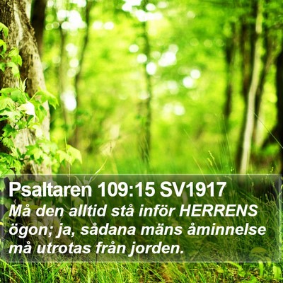 Psaltaren 109:15 SV1917 Bible Verse Image