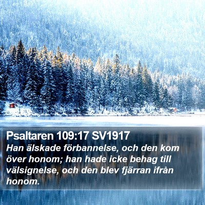 Psaltaren 109:17 SV1917 Bible Verse Image
