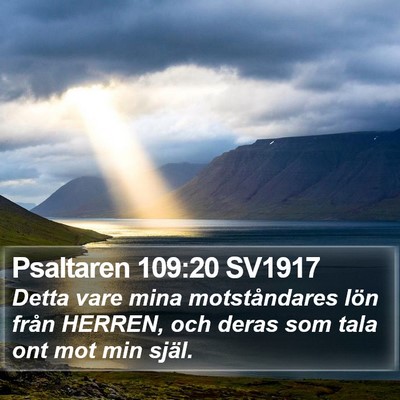 Psaltaren 109:20 SV1917 Bible Verse Image