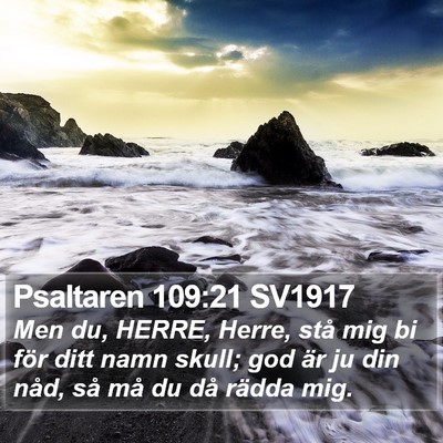 Psaltaren 109:21 SV1917 Bible Verse Image