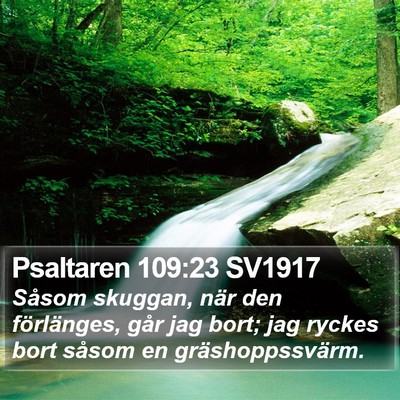 Psaltaren 109:23 SV1917 Bible Verse Image