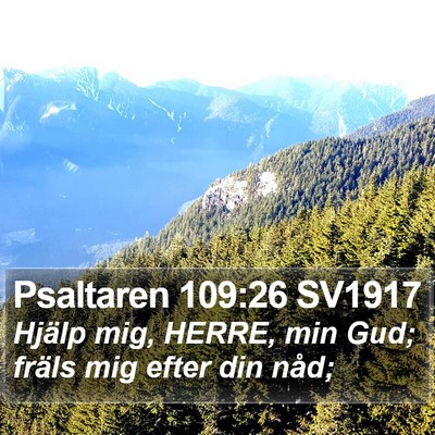 Psaltaren 109:26 SV1917 Bible Verse Image