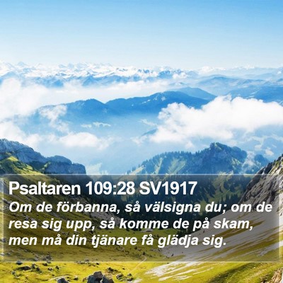 Psaltaren 109:28 SV1917 Bible Verse Image