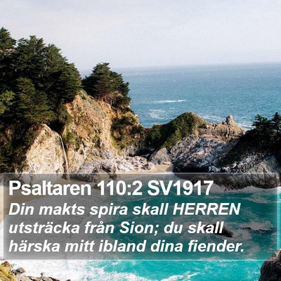 Psaltaren 110:2 SV1917 Bible Verse Image
