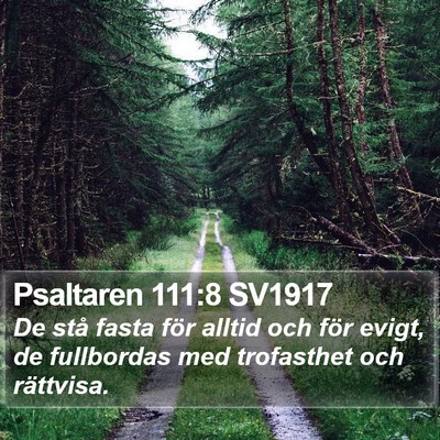 Psaltaren 111:8 SV1917 Bible Verse Image