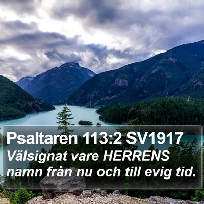 Psaltaren 113:2 SV1917 Bible Verse Image