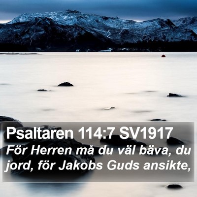 Psaltaren 114:7 SV1917 Bible Verse Image