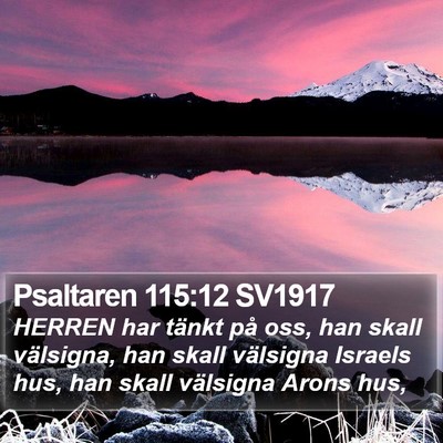 Psaltaren 115:12 SV1917 Bible Verse Image