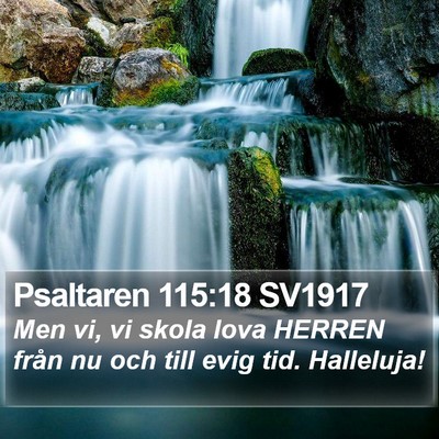 Psaltaren 115:18 SV1917 Bible Verse Image