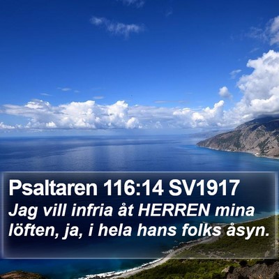 Psaltaren 116:14 SV1917 Bible Verse Image