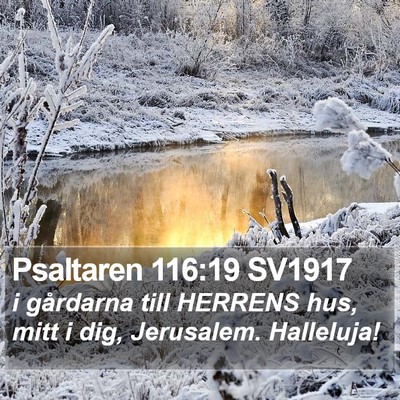 Psaltaren 116:19 SV1917 Bible Verse Image