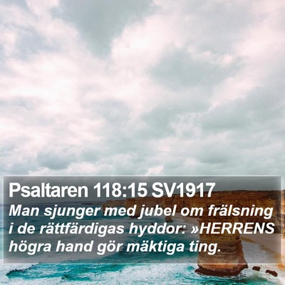 Psaltaren 118:15 SV1917 Bible Verse Image