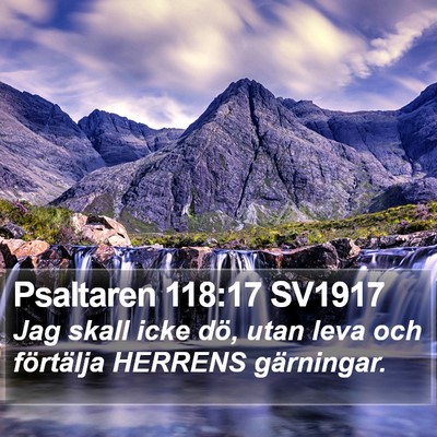 Psaltaren 118:17 SV1917 Bible Verse Image