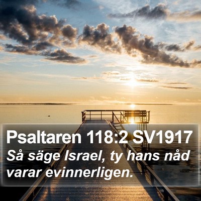 Psaltaren 118:2 SV1917 Bible Verse Image