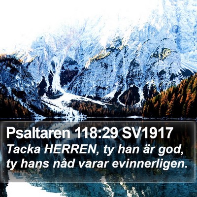 Psaltaren 118:29 SV1917 Bible Verse Image