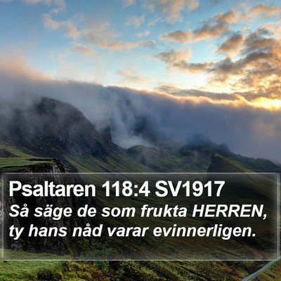 Psaltaren 118:4 SV1917 Bible Verse Image