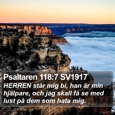 Psaltaren 118:7 SV1917 Bible Verse Image