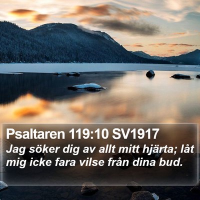 Psaltaren 119:10 SV1917 Bible Verse Image