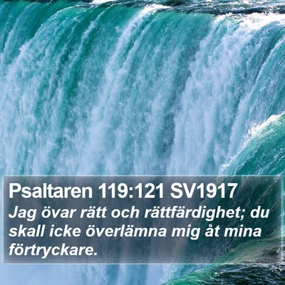 Psaltaren 119:121 SV1917 Bible Verse Image