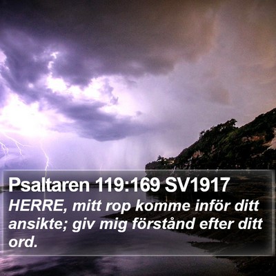 Psaltaren 119:169 SV1917 Bible Verse Image