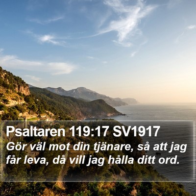 Psaltaren 119:17 SV1917 Bible Verse Image