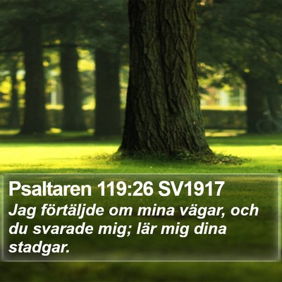 Psaltaren 119:26 SV1917 Bible Verse Image