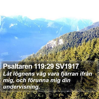 Psaltaren 119:29 SV1917 Bible Verse Image
