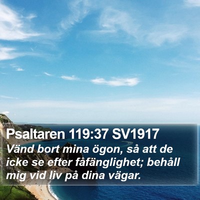 Psaltaren 119:37 SV1917 Bible Verse Image