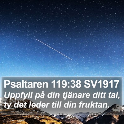 Psaltaren 119:38 SV1917 Bible Verse Image