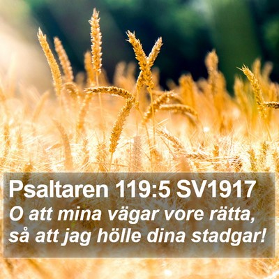 Psaltaren 119:5 SV1917 Bible Verse Image