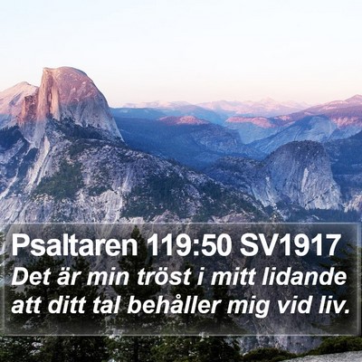 Psaltaren 119:50 SV1917 Bible Verse Image