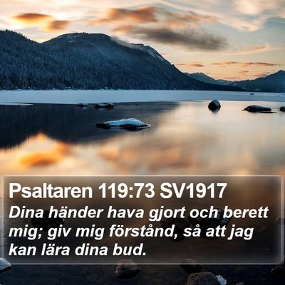 Psaltaren 119:73 SV1917 Bible Verse Image