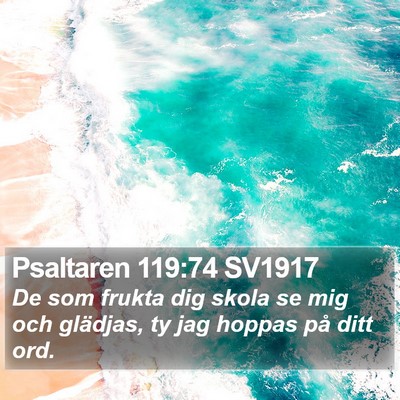 Psaltaren 119:74 SV1917 Bible Verse Image