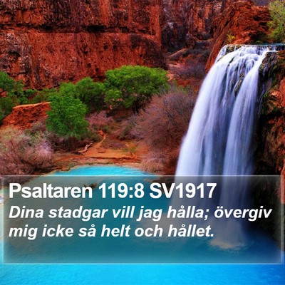Psaltaren 119:8 SV1917 Bible Verse Image