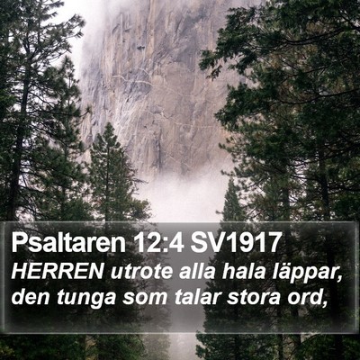 Psaltaren 12:4 SV1917 Bible Verse Image