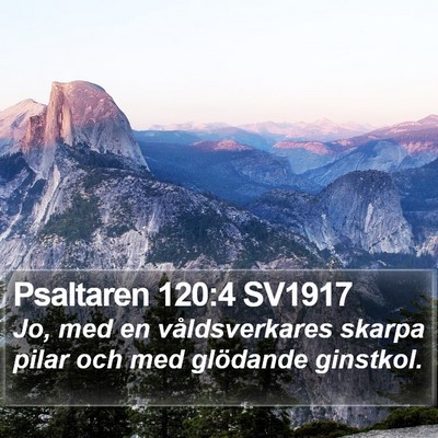 Psaltaren 120:4 SV1917 Bible Verse Image