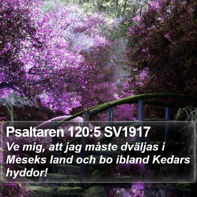 Psaltaren 120:5 SV1917 Bible Verse Image