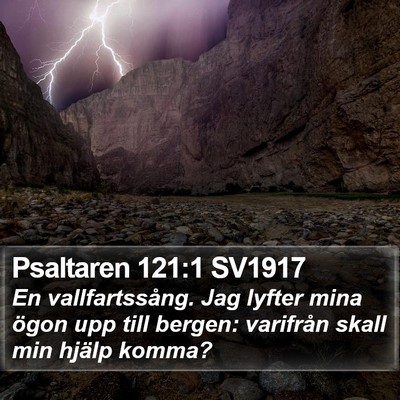 Psaltaren 121:1 SV1917 Bible Verse Image