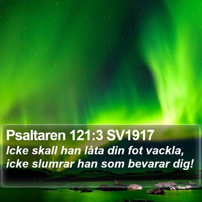 Psaltaren 121:3 SV1917 Bible Verse Image