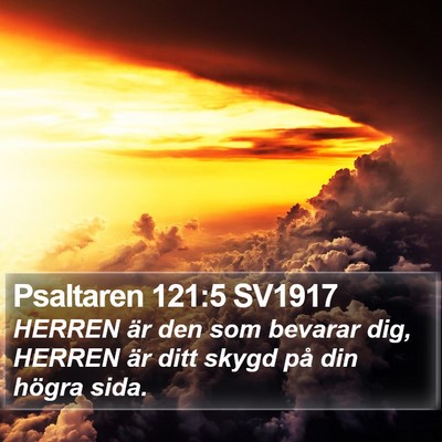 Psaltaren 121:5 SV1917 Bible Verse Image