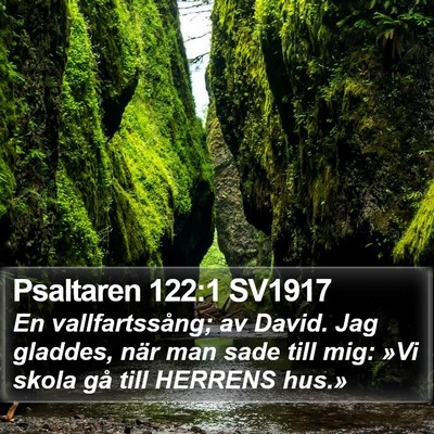 Psaltaren 122:1 SV1917 Bible Verse Image