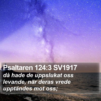 Psaltaren 124:3 SV1917 Bible Verse Image