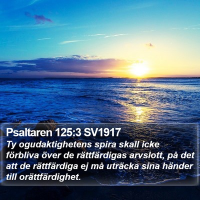 Psaltaren 125:3 SV1917 Bible Verse Image