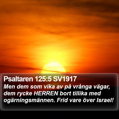 Psaltaren 125:5 SV1917 Bible Verse Image