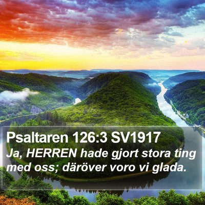 Psaltaren 126:3 SV1917 Bible Verse Image