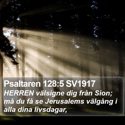 Psaltaren 128:5 SV1917 Bible Verse Image