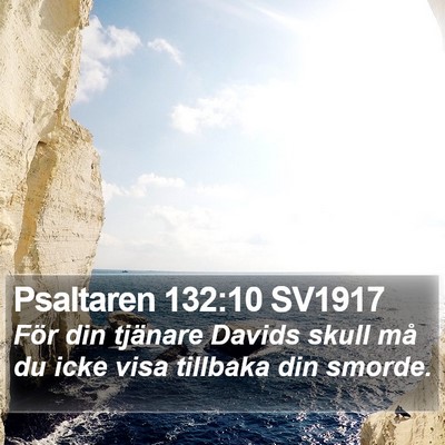 Psaltaren 132:10 SV1917 Bible Verse Image