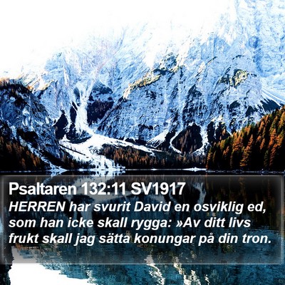 Psaltaren 132:11 SV1917 Bible Verse Image
