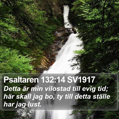 Psaltaren 132:14 SV1917 Bible Verse Image